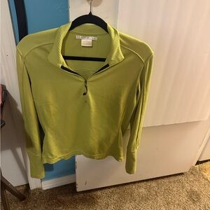 Nike Lime Green Quarter-Zip Pullover